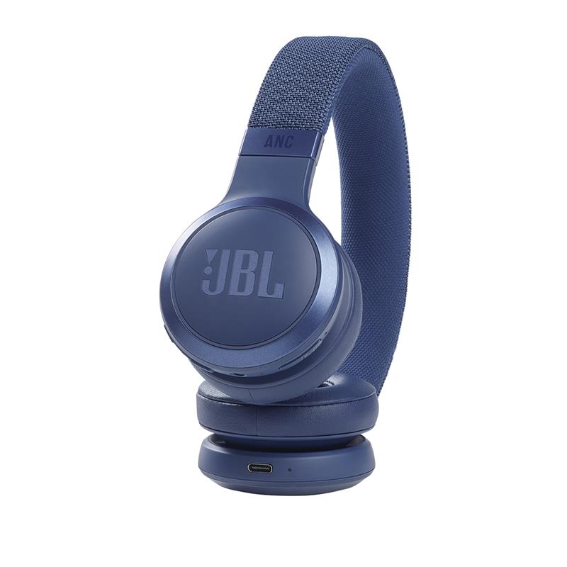 JBL LIVE bezvadu on-ear austiņas ar bluetooth, zilas JBLLIVE460NCBLU austiņas