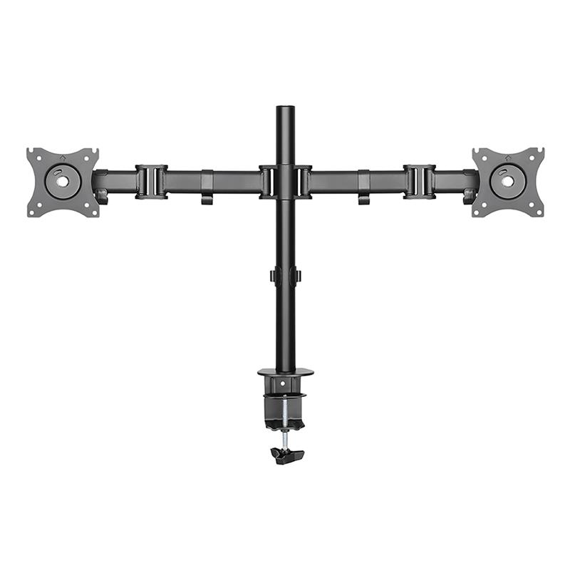 Deltaco ARM-0300 monitor mount / stand, Clamp/Bolt-through Black