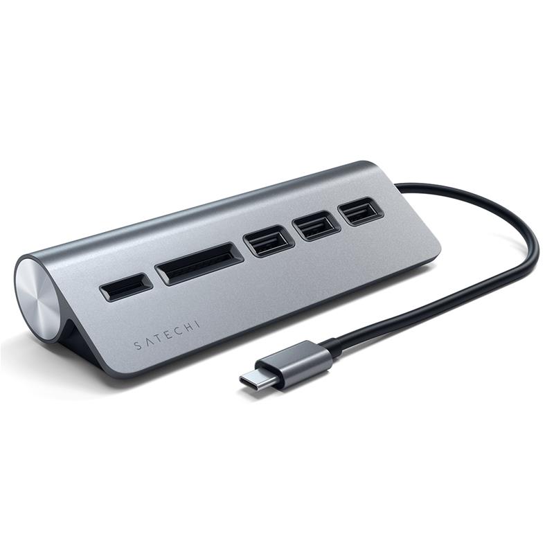 Adapteris USB-C + karsu lasitajs, Satechi USB centrmezgli