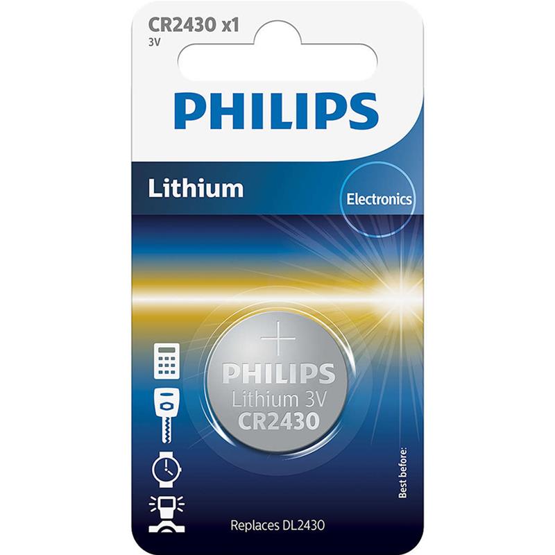 Baterija CR2430 3 V Lithium, Philips Baterija