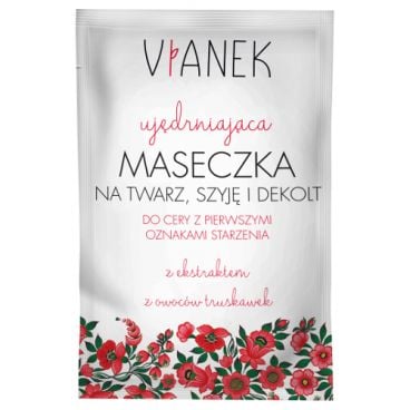 Vianek Vianek czerwony - Ujedrniajaca maseczka na twarz, szyje i dekolt 43687 (5902249011050)