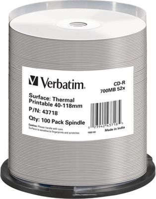 Verbatim CD-R 700 MB 52x 100 sztuk (43718) 43718 (0023942437185) matricas