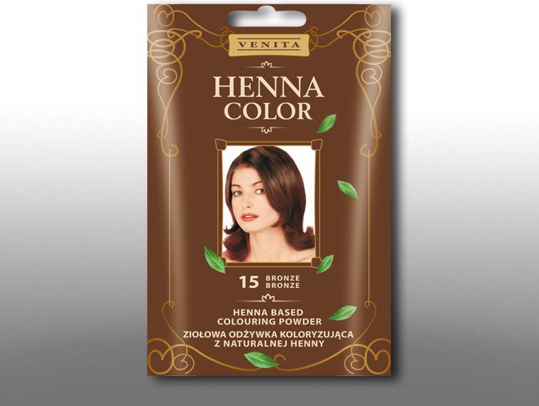 Venita Ziolowa odzywka koloryzujaca Henna Color 30g 15 bronze V1076 (5902101710961)