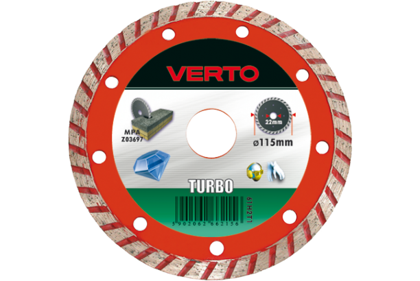 Verto Tarcza diamentowa 230x22,2mm turbo - 61H2T9 66223 (5902062662231)