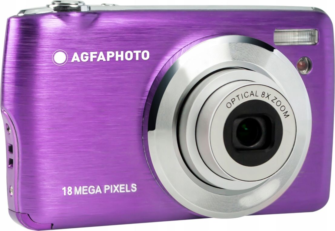 Agfa Photo DC8200 Fioletowy + etui + karta SD 16GB Digitālā kamera
