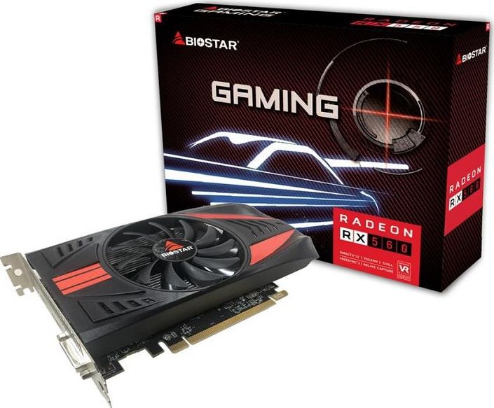 Karta graficzna Biostar Radeon RX 560 Gaming OC 4GB GDDR5 (VA5615RF41-TBE1A-BS2) video karte