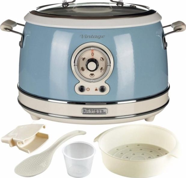 Ariete Vintage Food Steamer, blue Multivārāmais katls