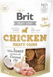 Brit BRIT MEATY JERKY Chicken Real Fillets SUSZONY FILET 200g BRIT-JERKY-03-200 (8595602543670) kaķu barība