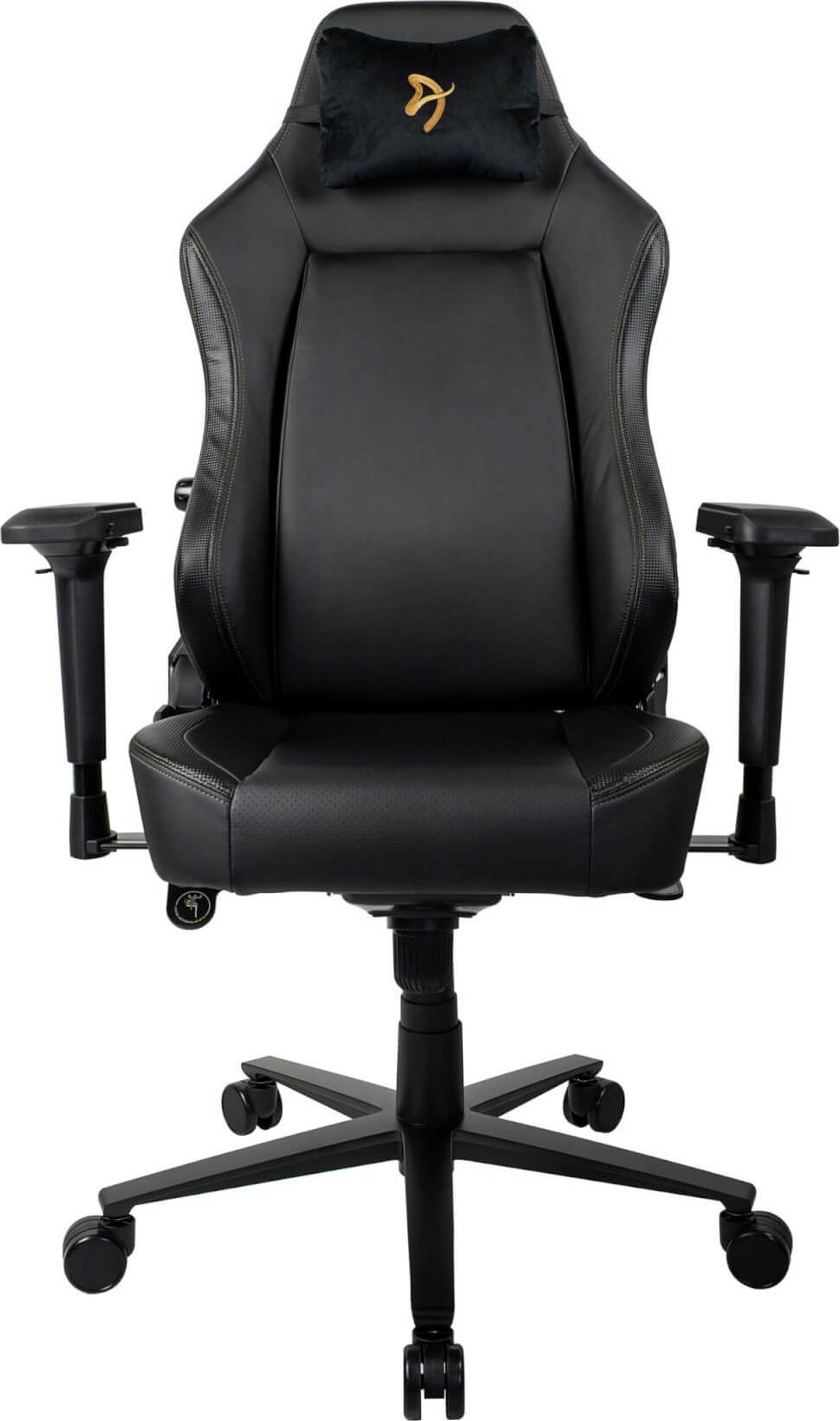 Arozzi Gaming Chair Primo Pu Black/Gold logo 850009447302 datorkrēsls, spēļukrēsls