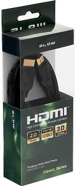 BLOW HDMI-HDMI 2m CLASSIC kabelis, vads