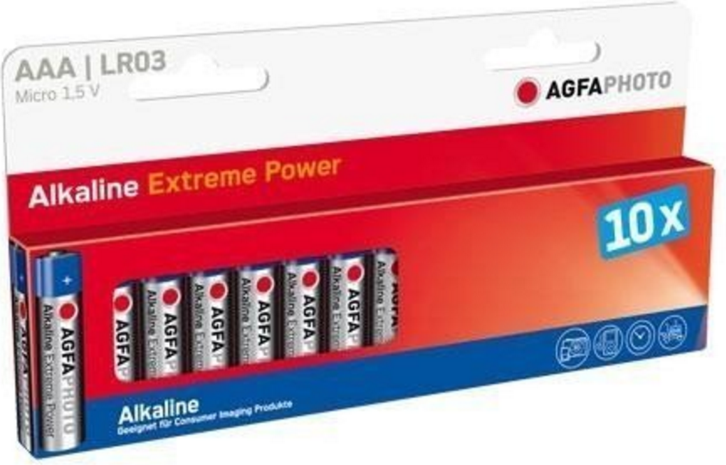 AgfaPhoto Bateria AAA / R03 10 szt. 70131 (4250175803968) Baterija