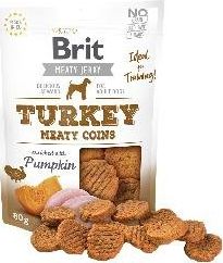 Brit Brit Jerky Turkey Meaty Coins - Indyk - przysmak dla szczeniat - 80g BRIT-JERKY-09-80 (8595602544530)