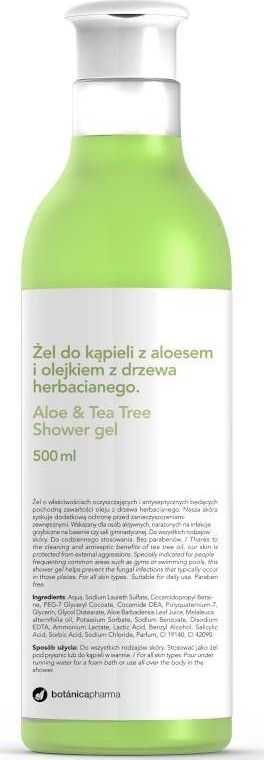 Botanica BOTANICAPHARMA_Tea Tree Aloe Shower Gel zel do kapieli Aloes i Olejek z Drzewa Herbacianego 500ml 8435045202058 (8435045202058)