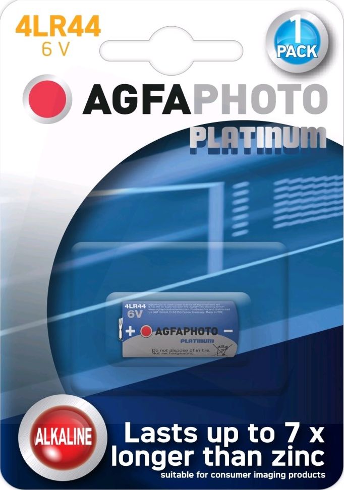 Agfa Bateria 4LR44 1 szt. 7539102 (4250175851648) Baterija