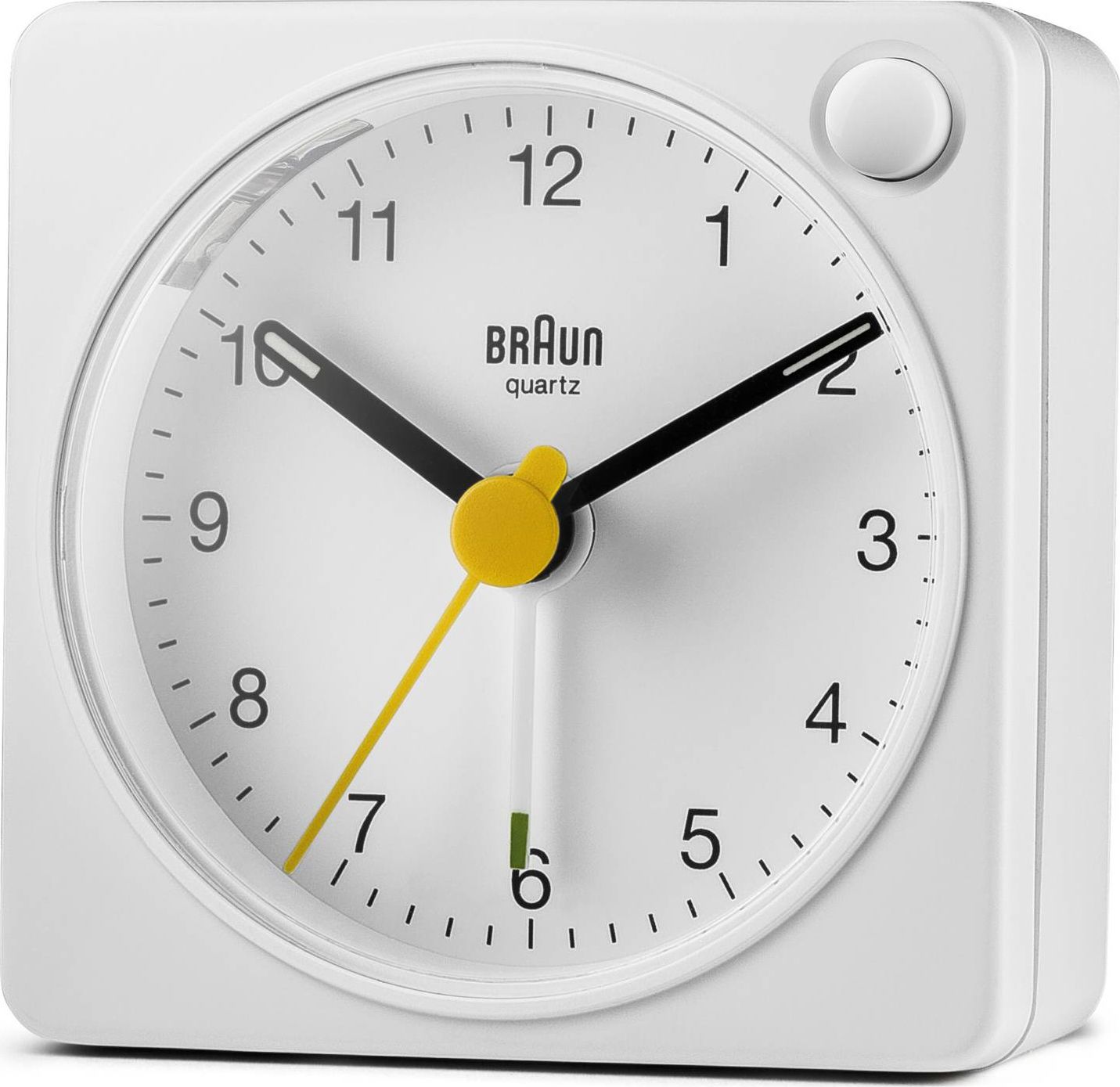 Braun BC 02 XW quartz alarm white with light switch radio, radiopulksteņi