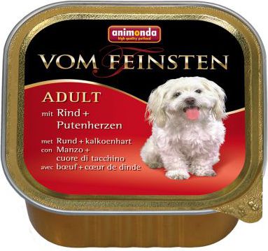 Animonda vom Feinsten Classic Wolowina z sercami indyczymi 150g 12401 (4017721826129) barība suņiem