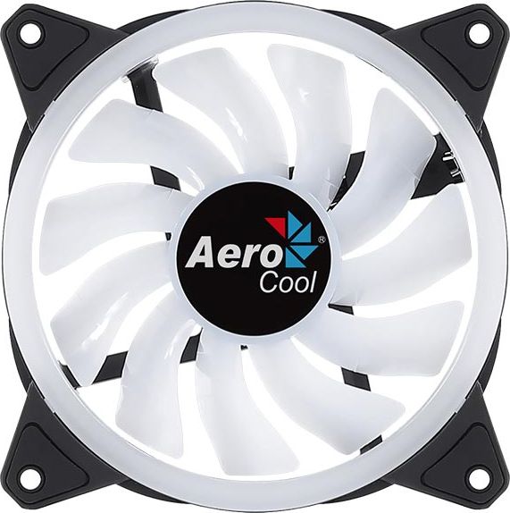 Aerocool Duo 12 ARGB 6-pin Computer case Fan 12 cm Black ventilators