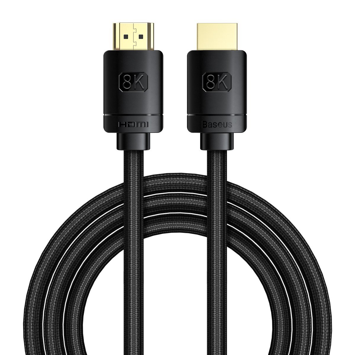 Baseus CAKGQ-K01 High Definition Series HDMI 8K Cable 2m Black kabelis video, audio