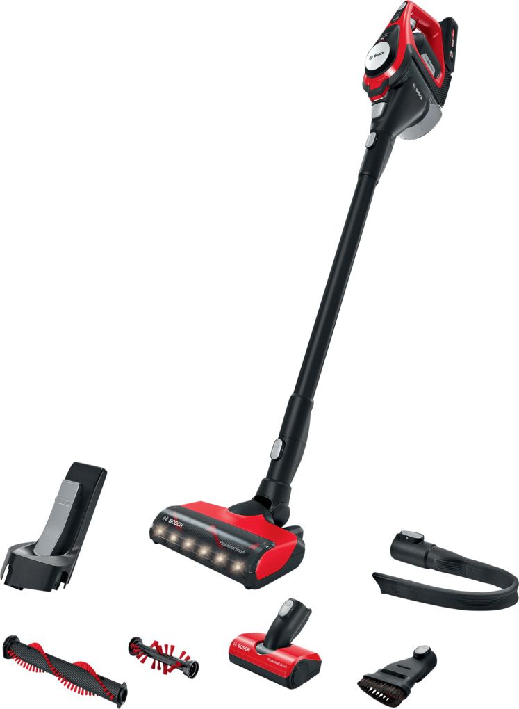 Bosch Serie 8 BBS8214PET stick vacuum/electric broom Bagless Red Putekļu sūcējs