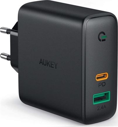 Ladowarka Aukey PA-D1 1x USB-A 1x USB-C 5.4 A (aukey_20200512124033) aukey_20200512124033 (5902666661661) iekārtas lādētājs