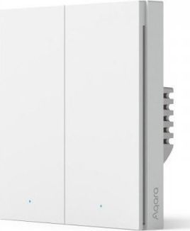 Aqara Smart wall switch H1 (no neutral, double rocker) WS-EUK02 White