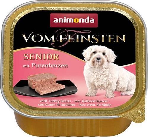 Animonda ANIMONDA Dog Vom Feinsten Senior smak: Serca Indyka 150g 82662 (4017721826624) barība suņiem