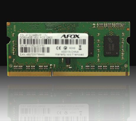 AFOX SO-DIMM DDR3 4GB memory module 1600 MHz LV 1,35V operatīvā atmiņa