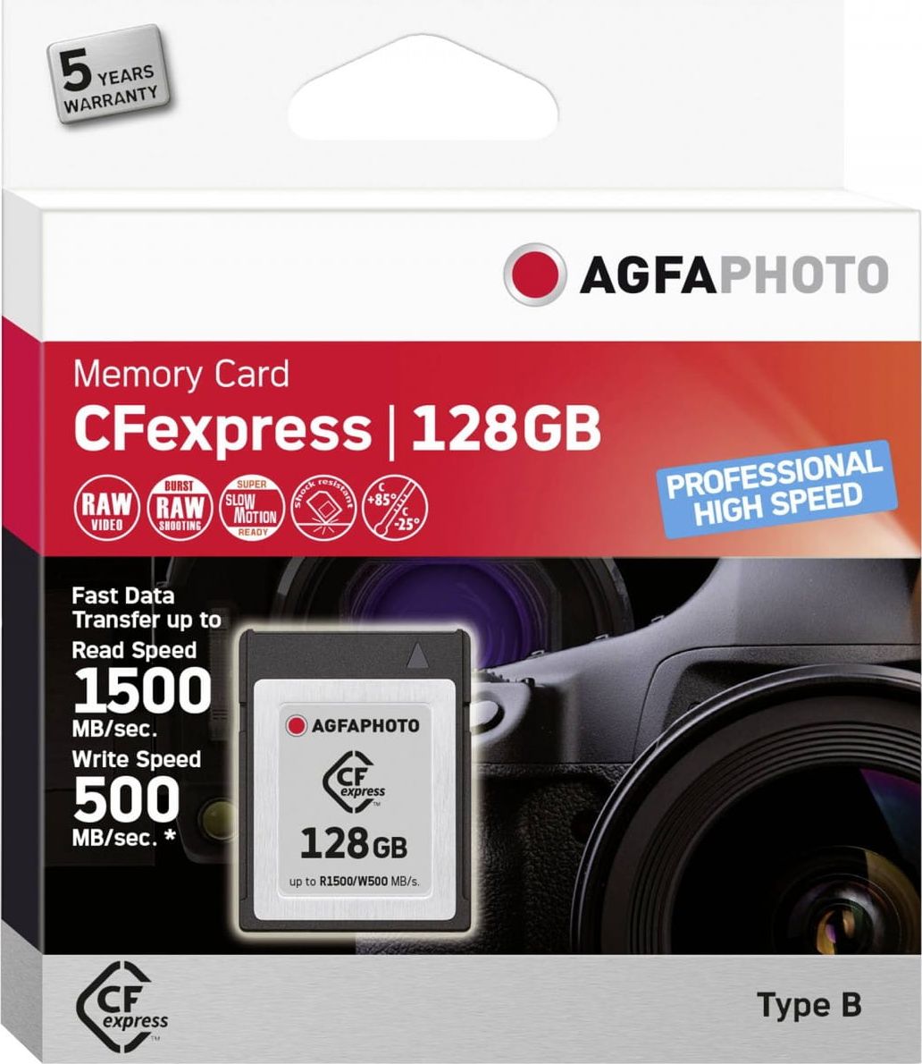 Karta AgfaPhoto Professional High Speed CFexpress 128 GB  (10440) 10440 (4250255104084) atmiņas karte
