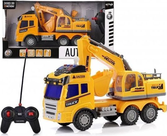 Artyk Remote-controlled construction car Excavator TOYS FOR BOYS 131226 ARTYK Radiovadāmā rotaļlieta
