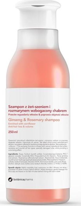 Botanica  Szampon z zen-szeniem rozmarynem i chabrem 250 ml 8435045202836 (8435045202836) Matu šampūns