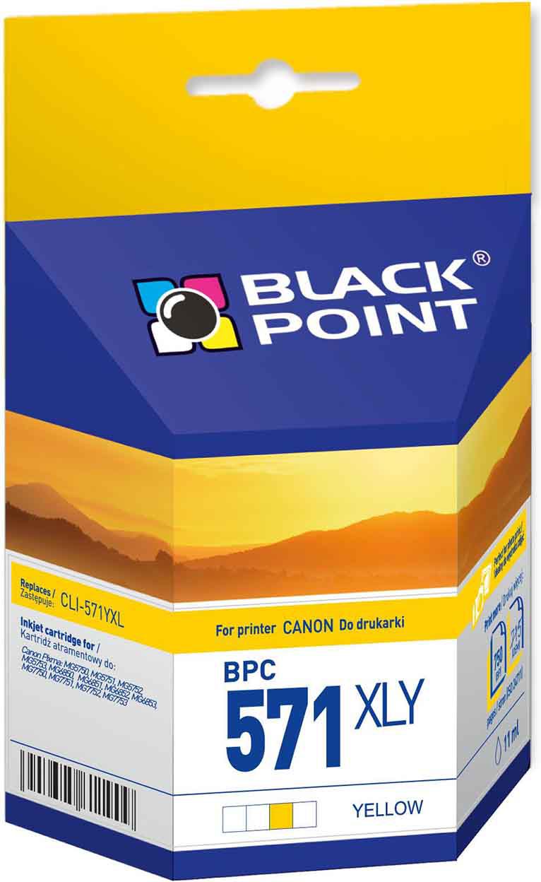 Ink cartridge Black Point BPC571XLY | yellow | 750 pp. | Canon CLI-571YXL
