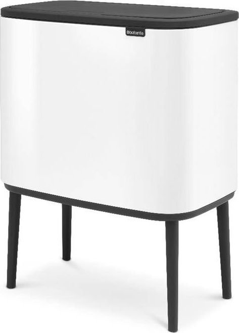 Brabantia Bo Touch Bin white, 11 + 23 L atkritumu tvertne