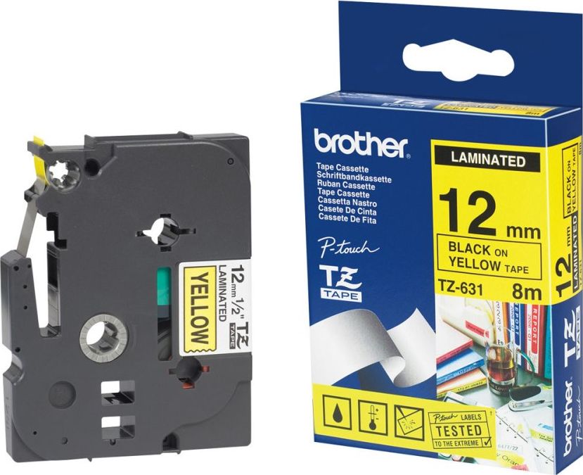 Brother Brother Tapes TC101 12mm colorless/black - TC101 TC101 (4977766050487)