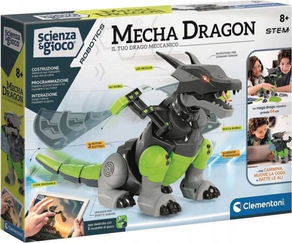 Clementoni Creative Set Your Mechanical Dragon konstruktors