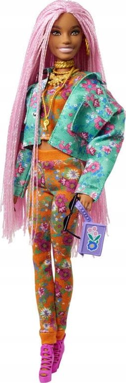 Barbie Extra with pink braids - GXF09 bērnu rotaļlieta