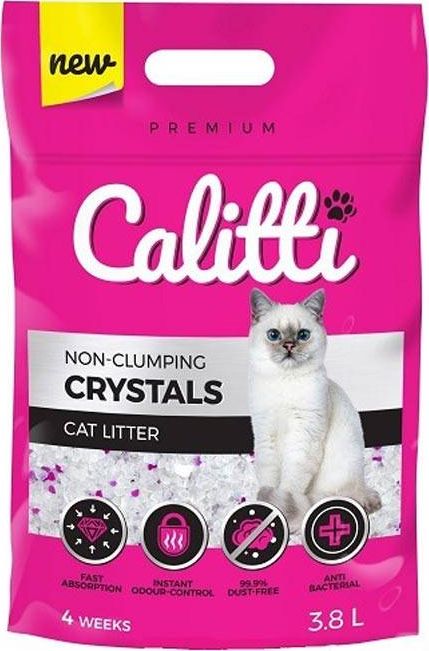 Calitti Crystal Natural cat litter 3.8 l piederumi kaķiem
