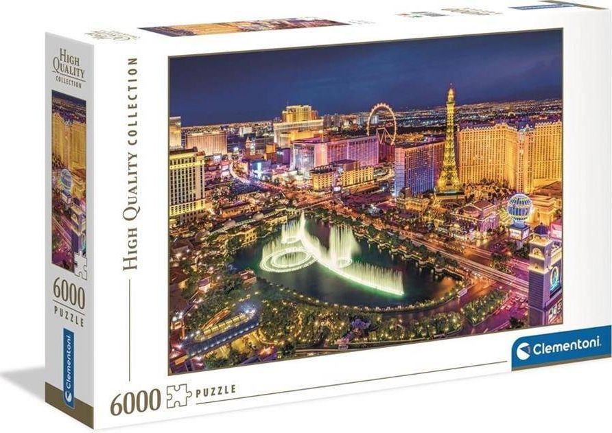 Clementoni Puzzle 6000 HQ Las Vegas puzle, puzzle