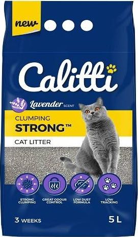 Cat Litter Calitti Lavender 5 l piederumi kaķiem