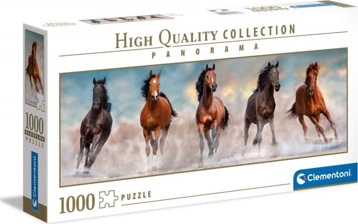 Clementoni Puzzle 1 000 pieces Horses at a gallop (39607) puzle, puzzle