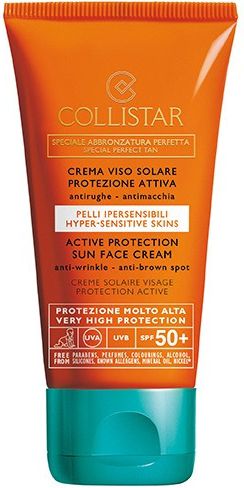 Collistar Speciale Abbronzatura Perfetta Active Protection Sun Face Cream SPF 50+ - krem do opalania przeciw starzeniu 50ml 8015150260961 (8