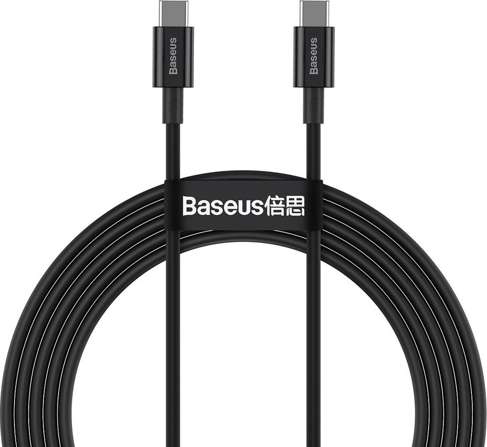 Baseus Superior Series USB-C to USB-C cable, 100W, 2m (black) USB kabelis