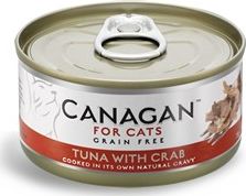 Canagan CANAGAN KOT pusz.75g TUNA WITH CRAB TUNCZYK / KRAB VAT014561 (5029040012564) kaķu barība