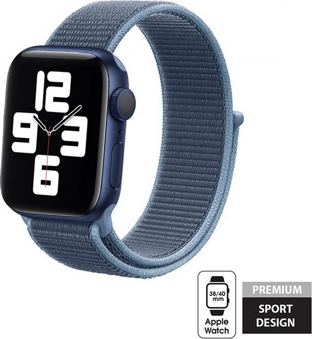 Crong Pasek sportowy Crong Nylon do Apple Watch 38/40mm (Ocean Blue) CRG-40NLB-OBL (5907731987875)