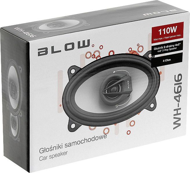 Car Speaker BLOW WH-4616 4x6'' 2way adapteris