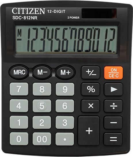 Citizen SDC-812NR calculator Desktop Basic Black kalkulators