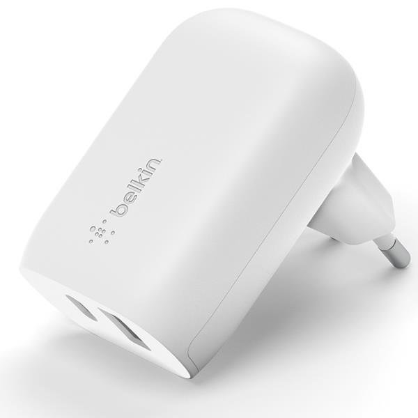 Belkin Dual Charger 37W USB-C 25W PD + USB-A  WCB007vfWH