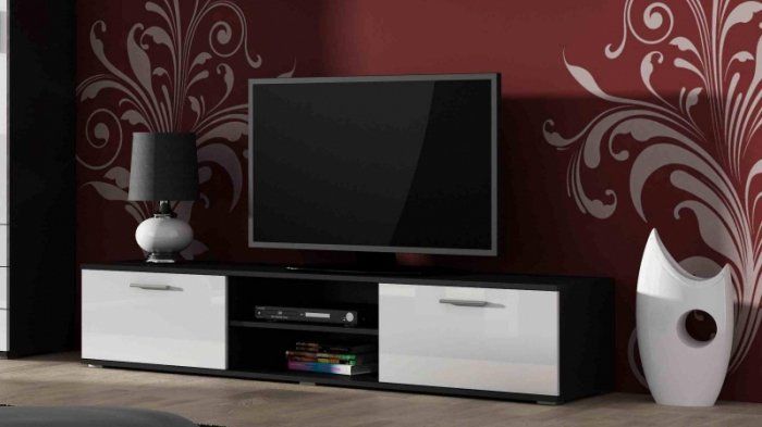 Cama TV stand SOHO 180 black/white gloss