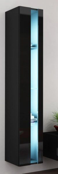 Cama Shelf unit VIGO NEW 180/40/30 black/black gloss