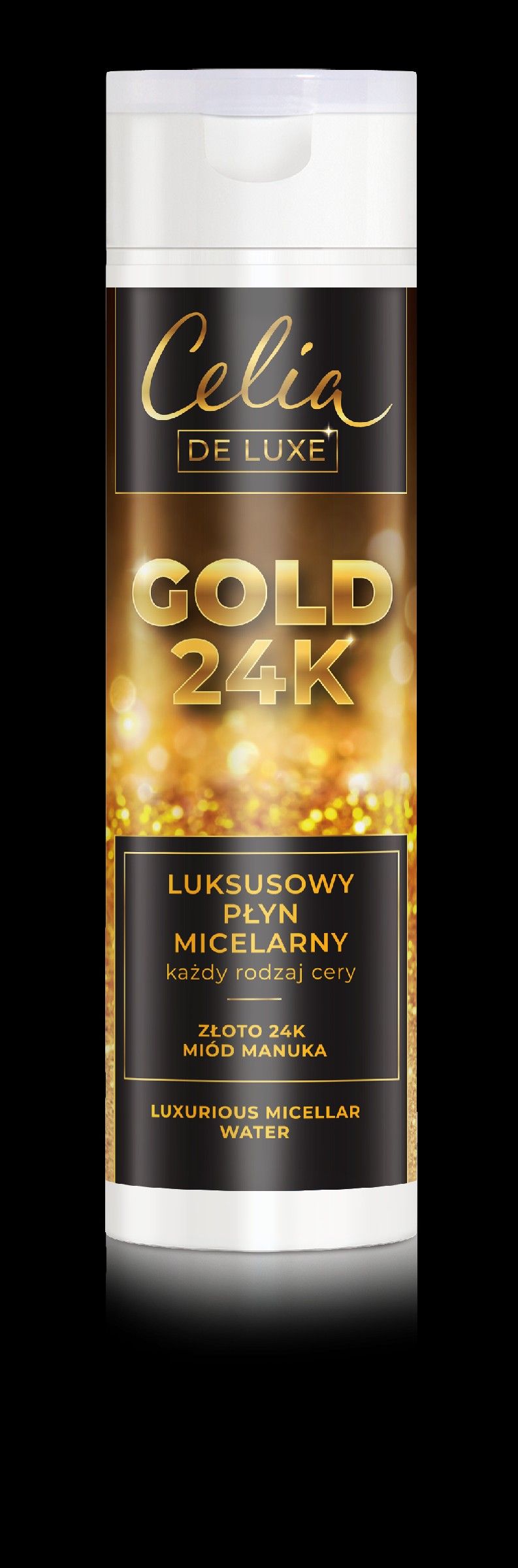 Celia Gold 24K Luksusowy Plyn Miceralny 200 ml 077388 (5900525067388) kosmētikas noņēmējs