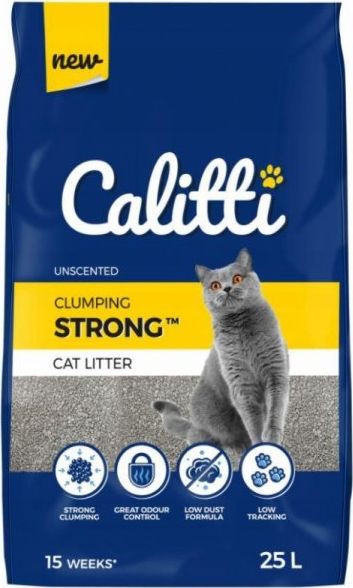Calitti Strong Natural cat litter 25 l piederumi kaķiem